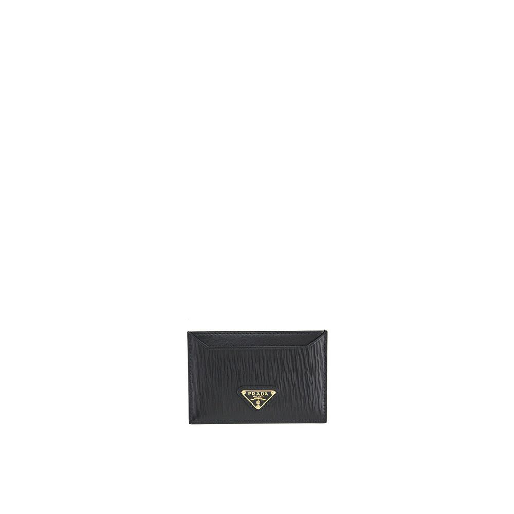 Prada Black Calfskin Ultracompact Card Holder