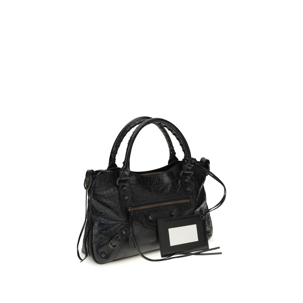 Bolso de Hombro Balenciaga Negro Cordero Ovis Aries Aries
