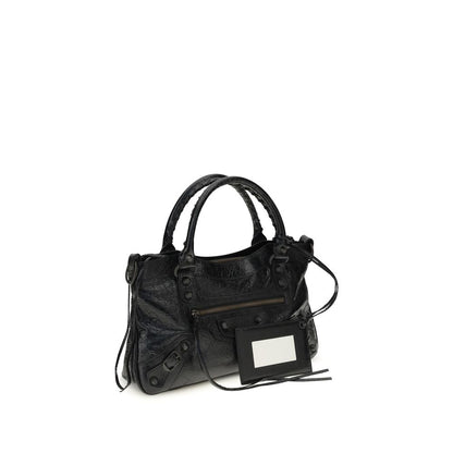 Bolso de Hombro Balenciaga Negro Cordero Ovis Aries Aries