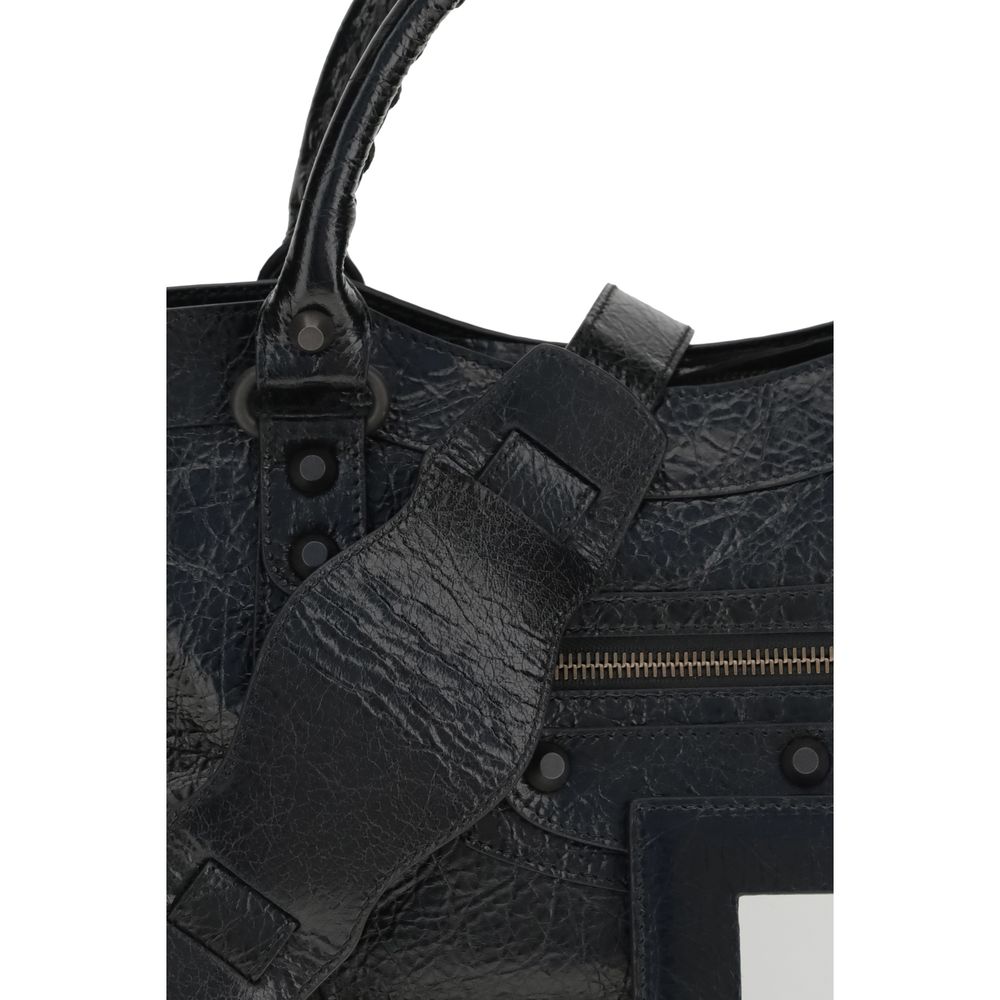 Bolso de Hombro Balenciaga Negro Cordero Ovis Aries Aries