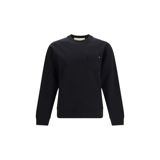 Sudadera de algodón negra Valentino Garavani