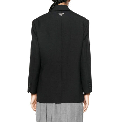 Blazer Prada de lana virgen negra