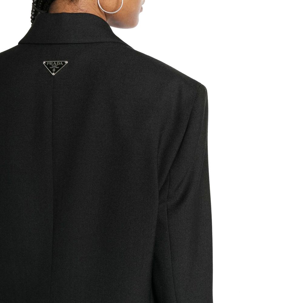 Blazer Prada de lana virgen negra