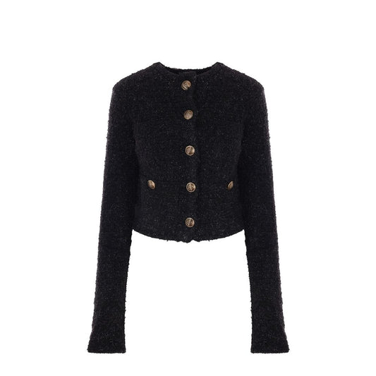 Cárdigan de algodón negro Balenciaga