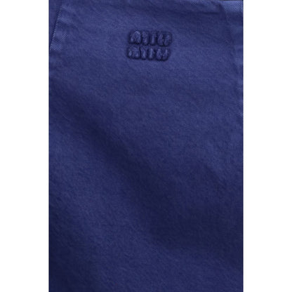 Robe décontractée Miu Miu collection PE26 en coton bleu