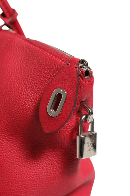 Louis Vuitton Bolso Bandolera Cuero Taurillon Griottes Soft Lockit MM