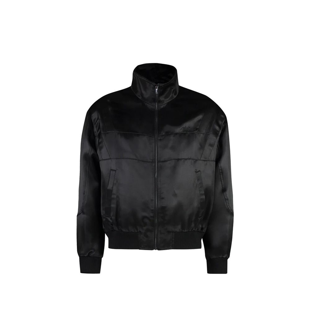 Chaqueta Saint Laurent De Seda Negra Diseño Moderno