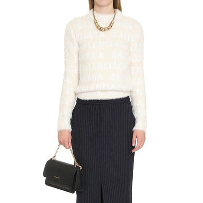 Balenciaga White Soft Elastane Women's Sweatshirt