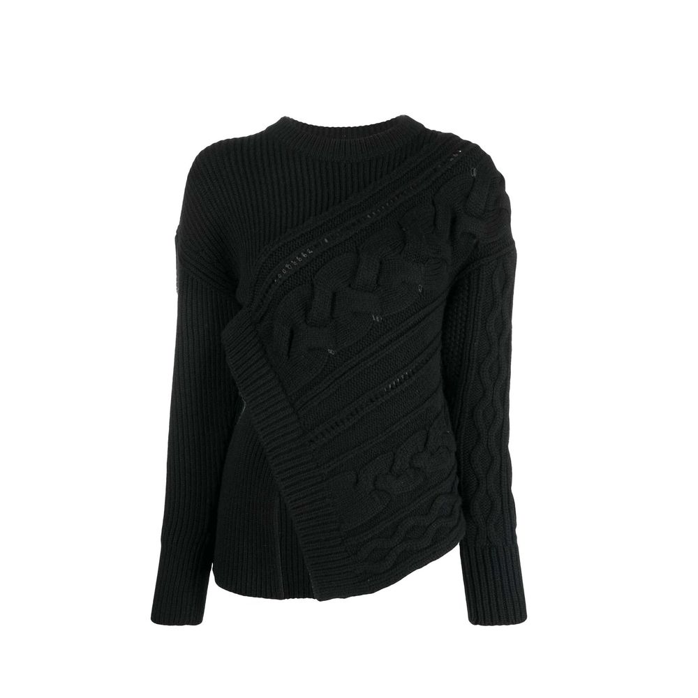 Alexander McQueen Black Wool Sweatshirt - Timeless Style