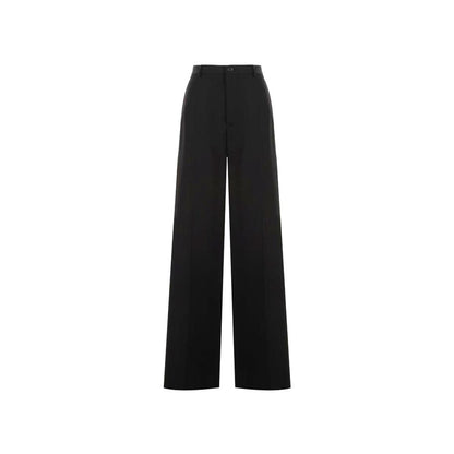 Balenciaga Black Wool Flare Cut Trousers