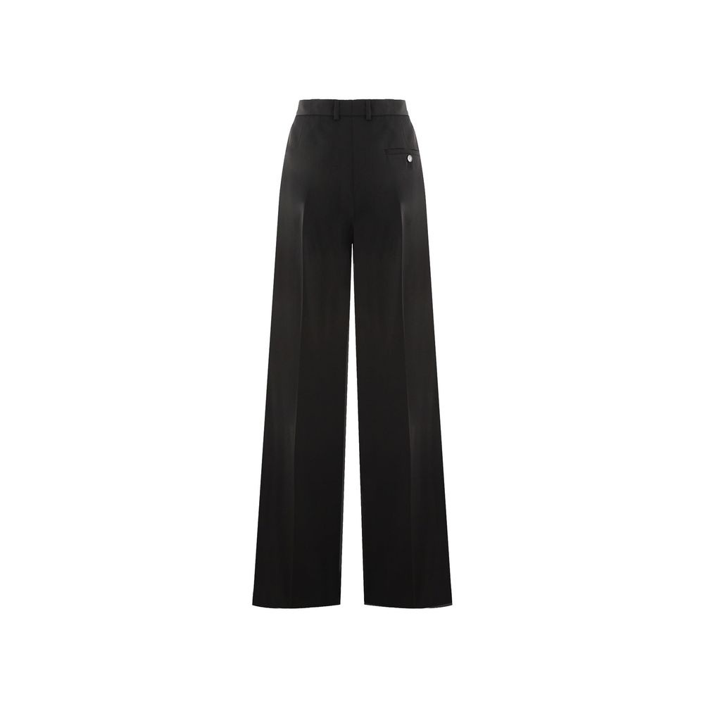 Balenciaga Black Wool Flare Cut Trousers
