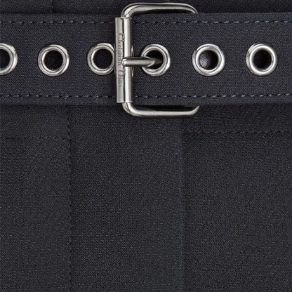 Pantalones De Vestir De Lana Negros Dior - Corte Estructural