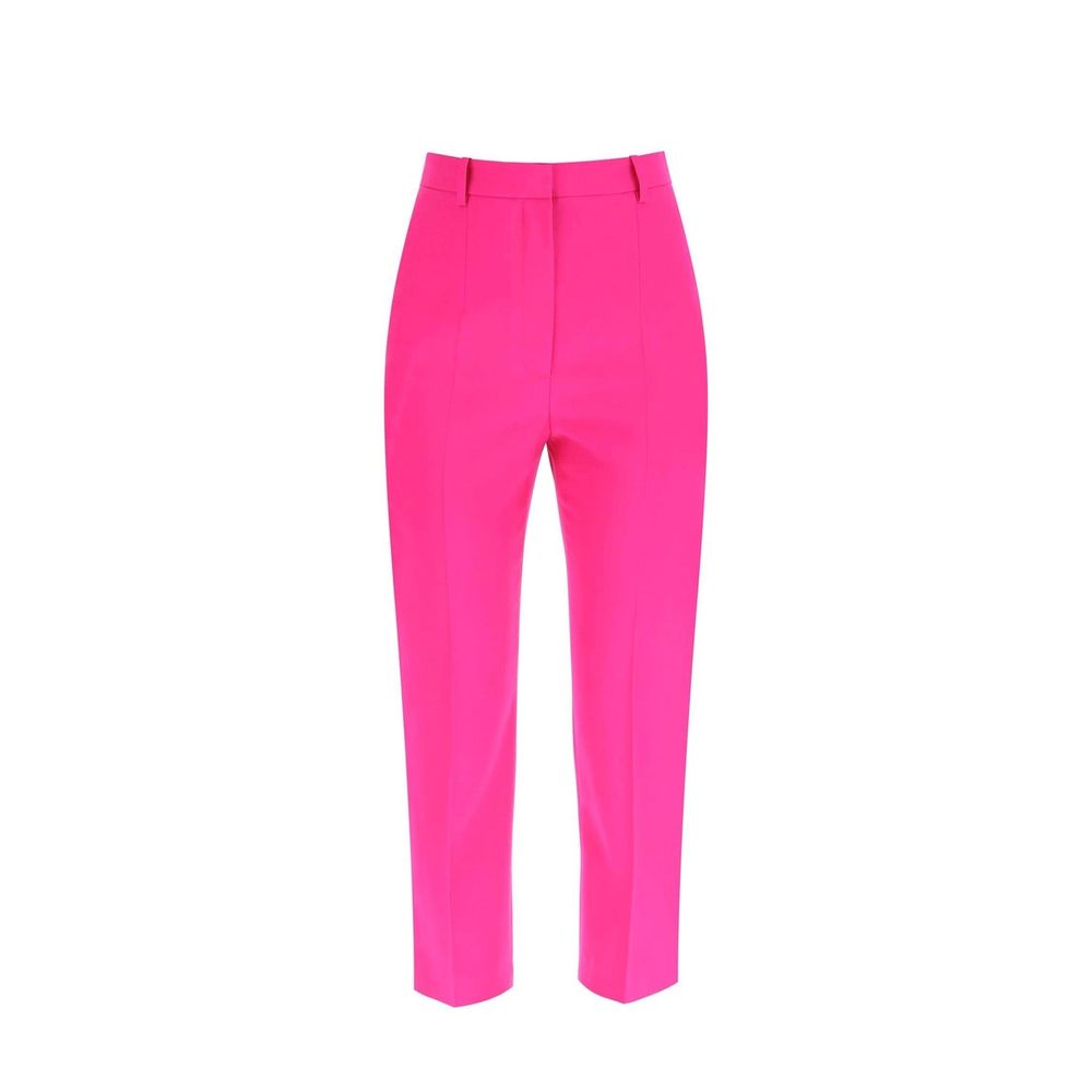 Alexander McQueen Pantalones Casuales De Lana Multicolor