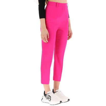 Alexander McQueen Pantalones Casuales De Lana Multicolor