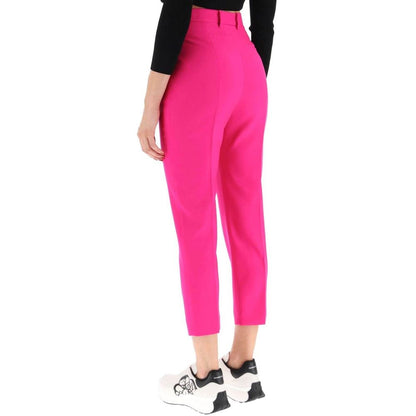 Alexander McQueen Pantalones Casuales De Lana Multicolor