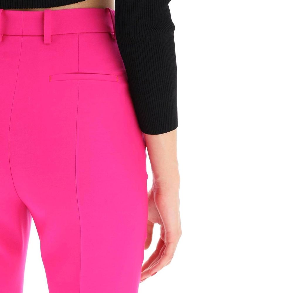 Alexander McQueen Pantalones Casuales De Lana Multicolor