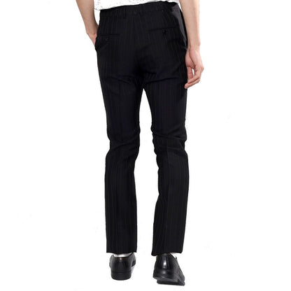 Celine Pantalones Negros De Lana Con Pata En Campana