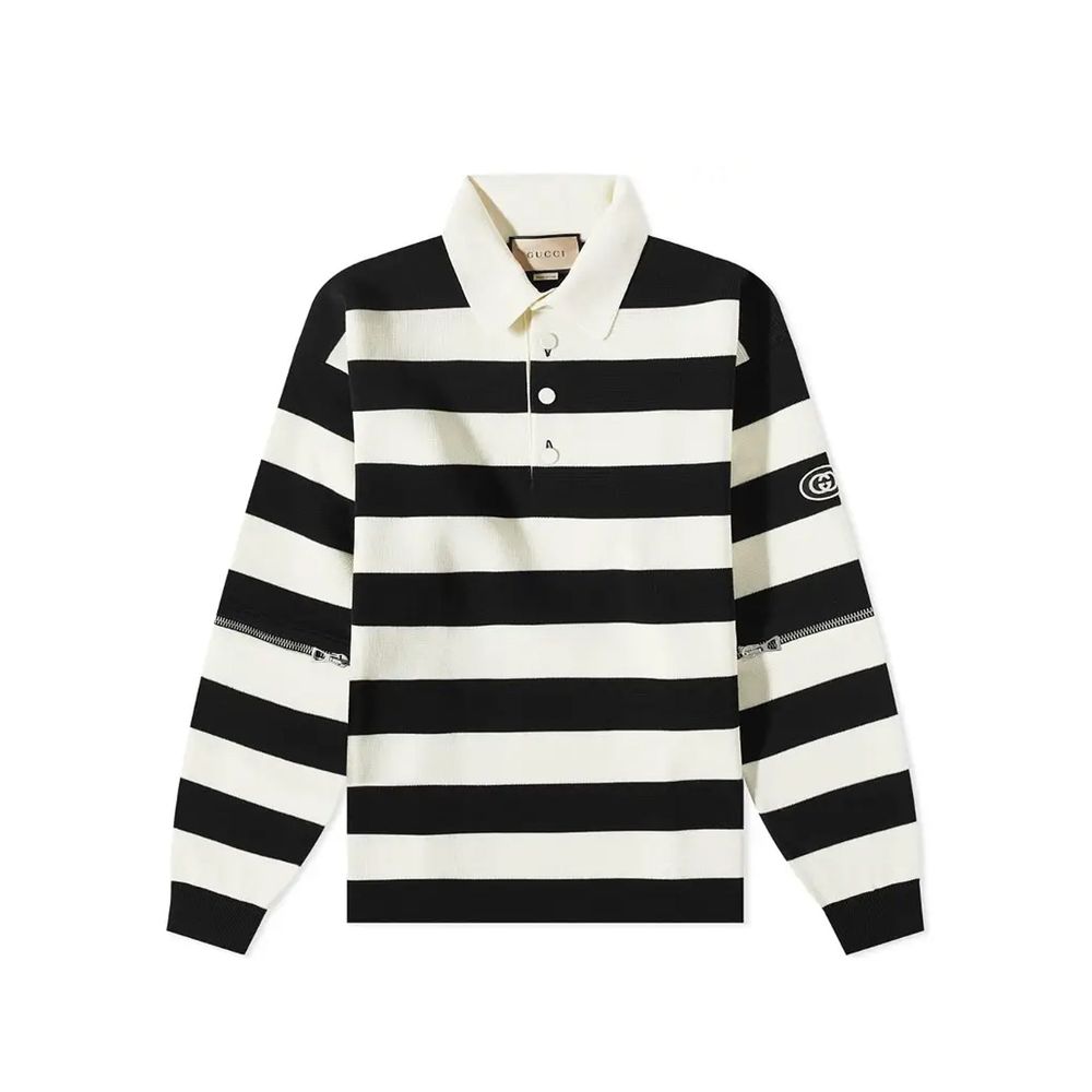 Polo Gucci en coton blanc au design polyvalent