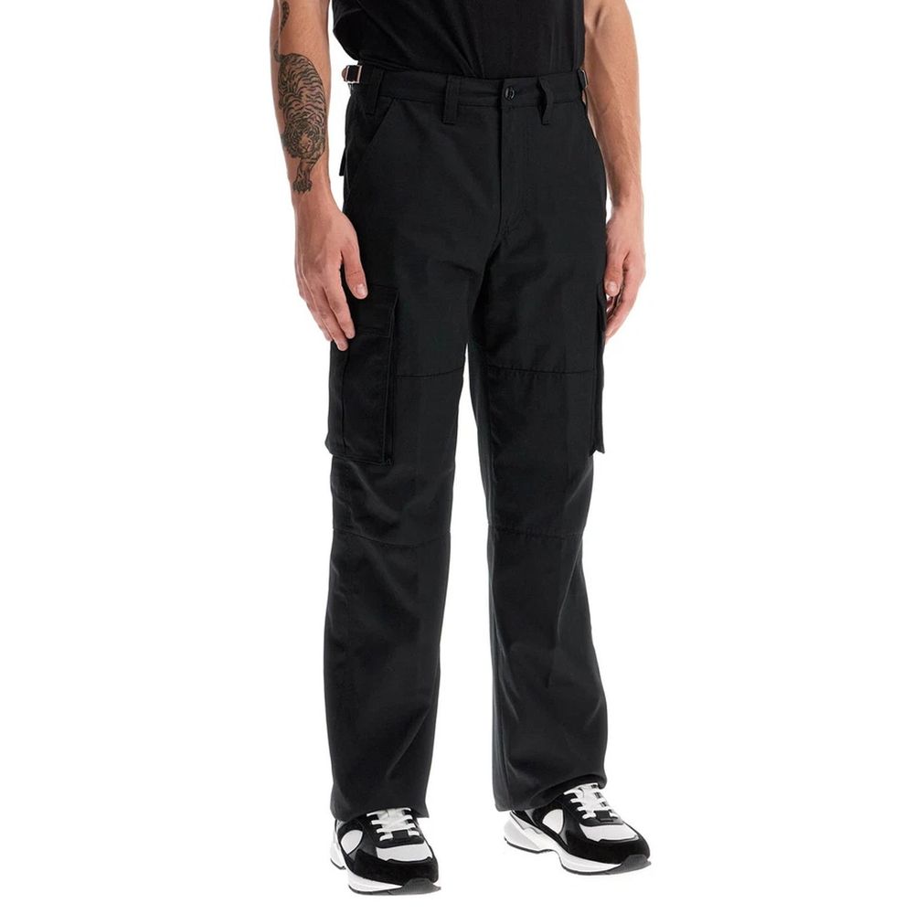 Celine Pantalones Cargo De Algodón Negro Para Hombre