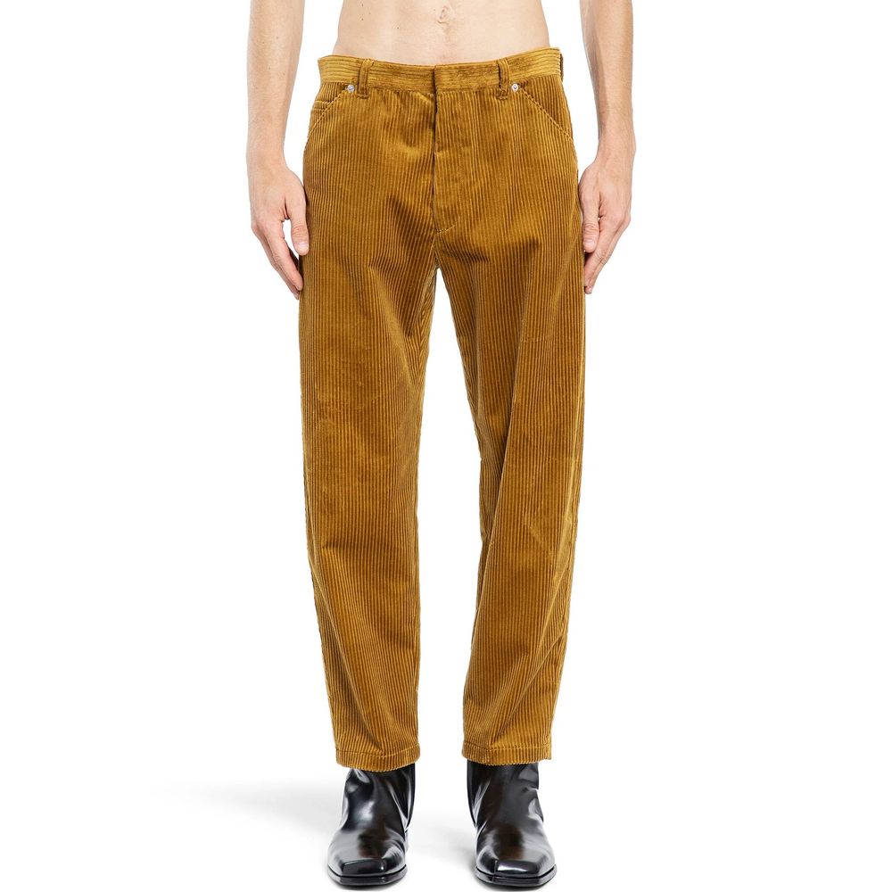 Pantalones Casuales De Algodón Bicolor Marca Prada