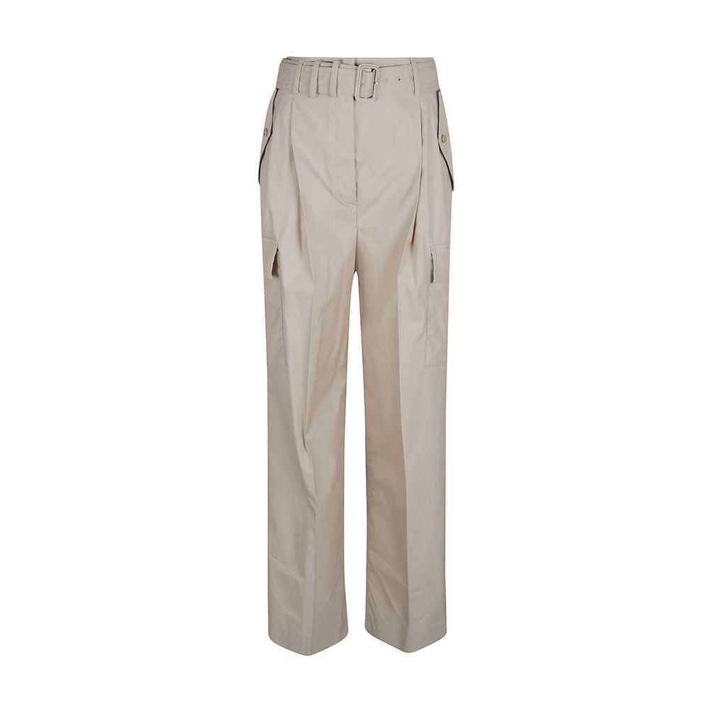 Pantalones Cargo De Algodón En Beige De La Casa Prada