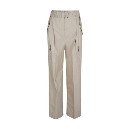 Pantalones Cargo De Algodón En Beige De La Casa Prada