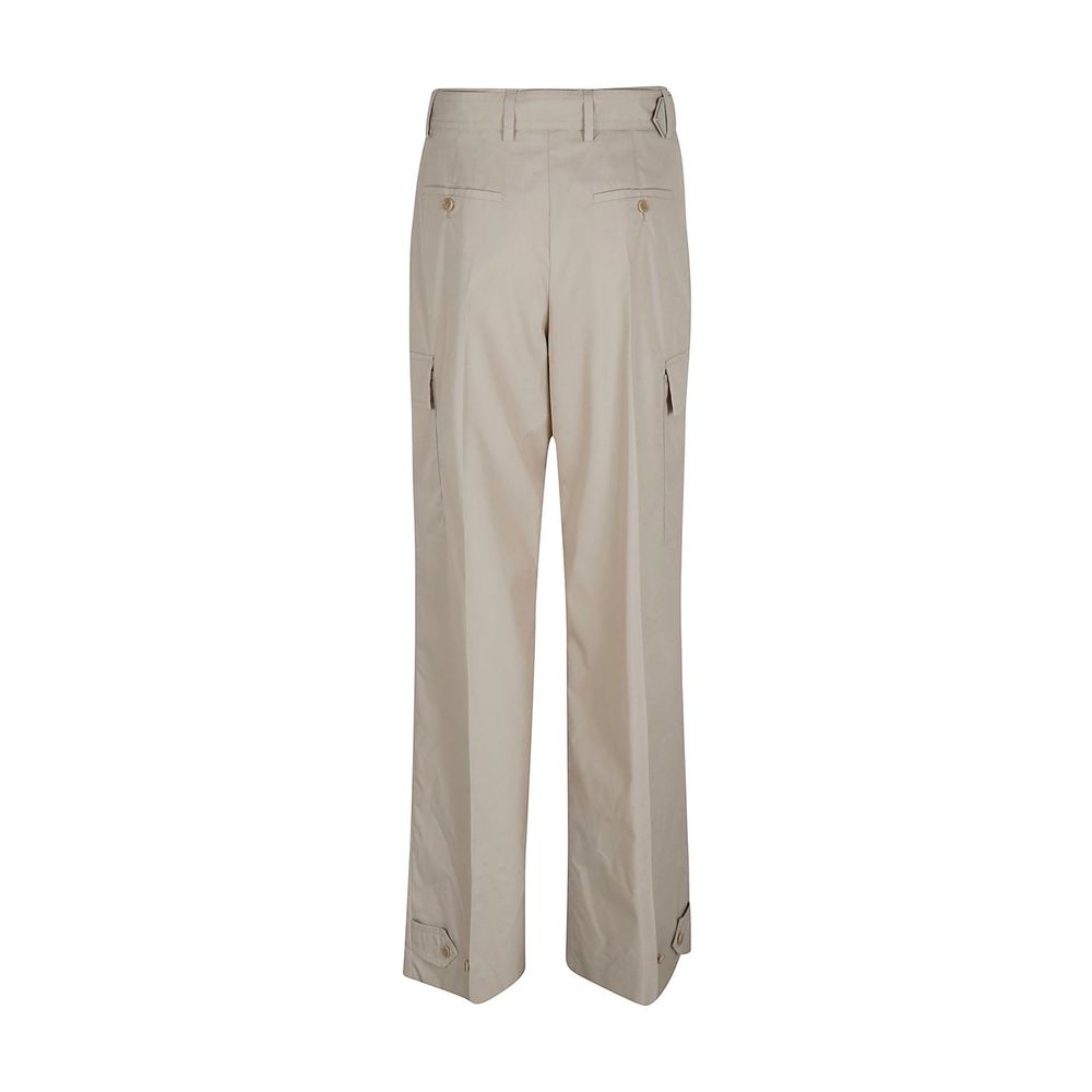 Pantalones Cargo De Algodón En Beige De La Casa Prada