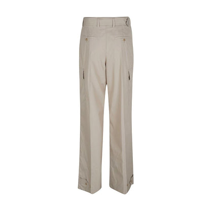 Pantalones Cargo De Algodón En Beige De La Casa Prada