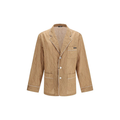 Dolce & Gabbana Haut de pyjama en lin beige