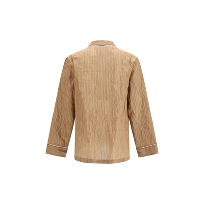Dolce & Gabbana Haut de pyjama en lin beige