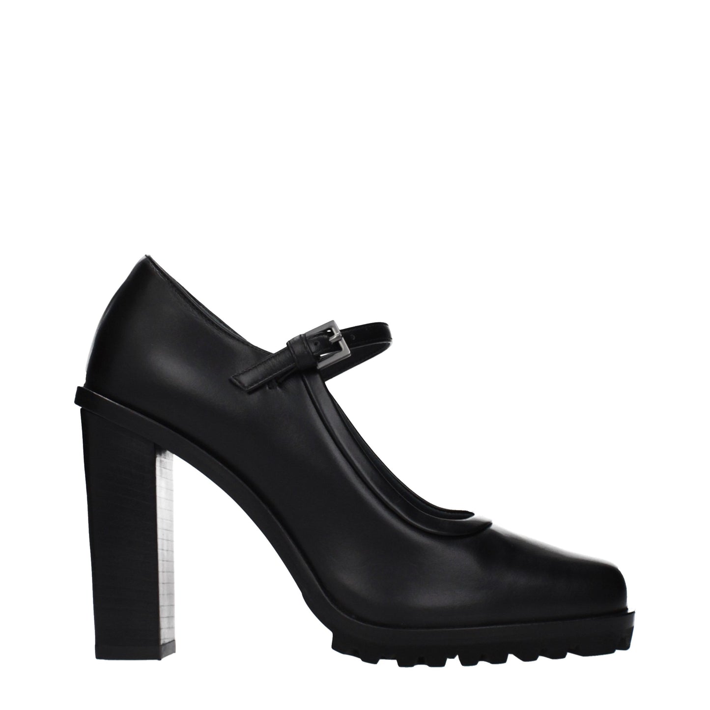 Zapatos de tacón alto de cuero negro Max Mara