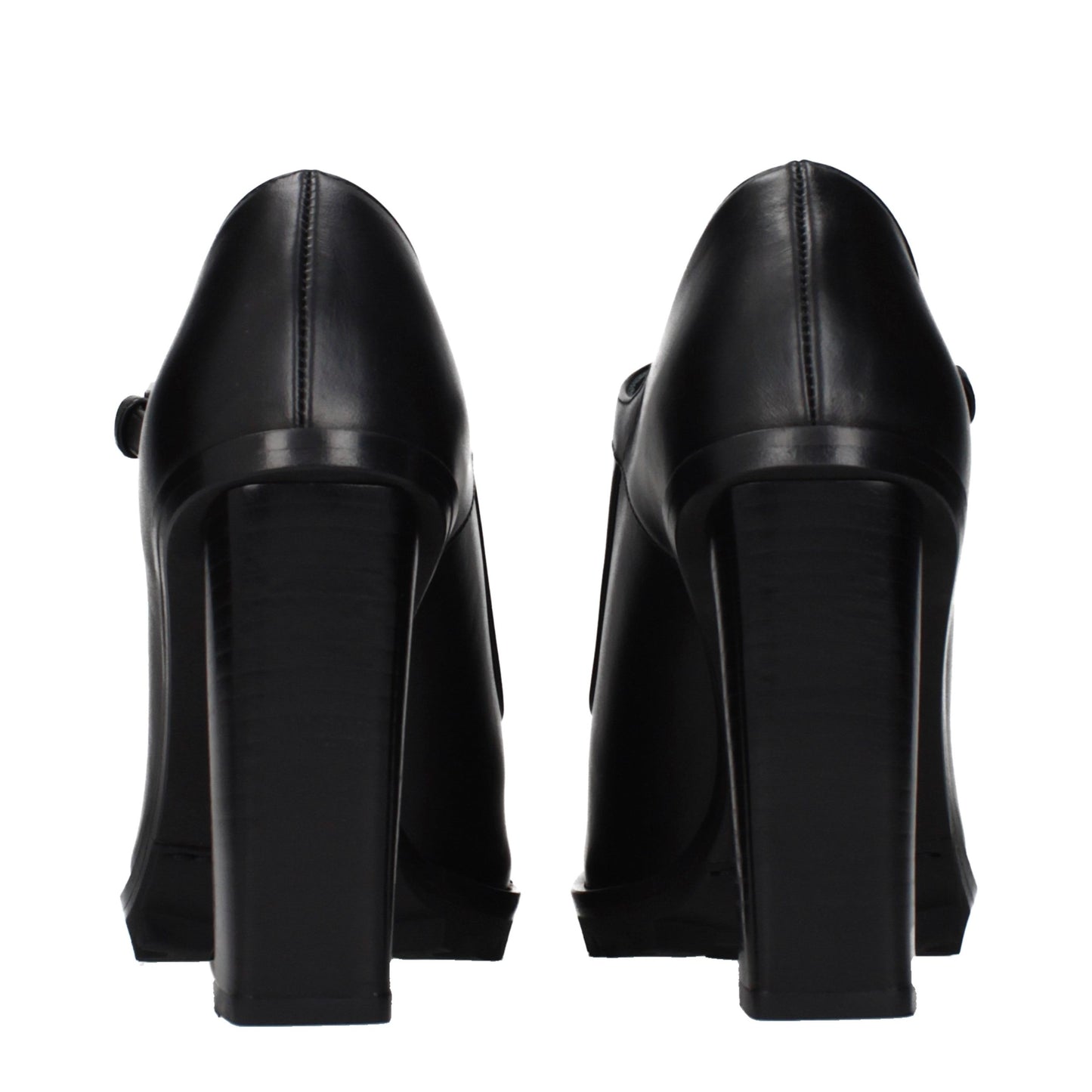 Zapatos de tacón alto de cuero negro Max Mara
