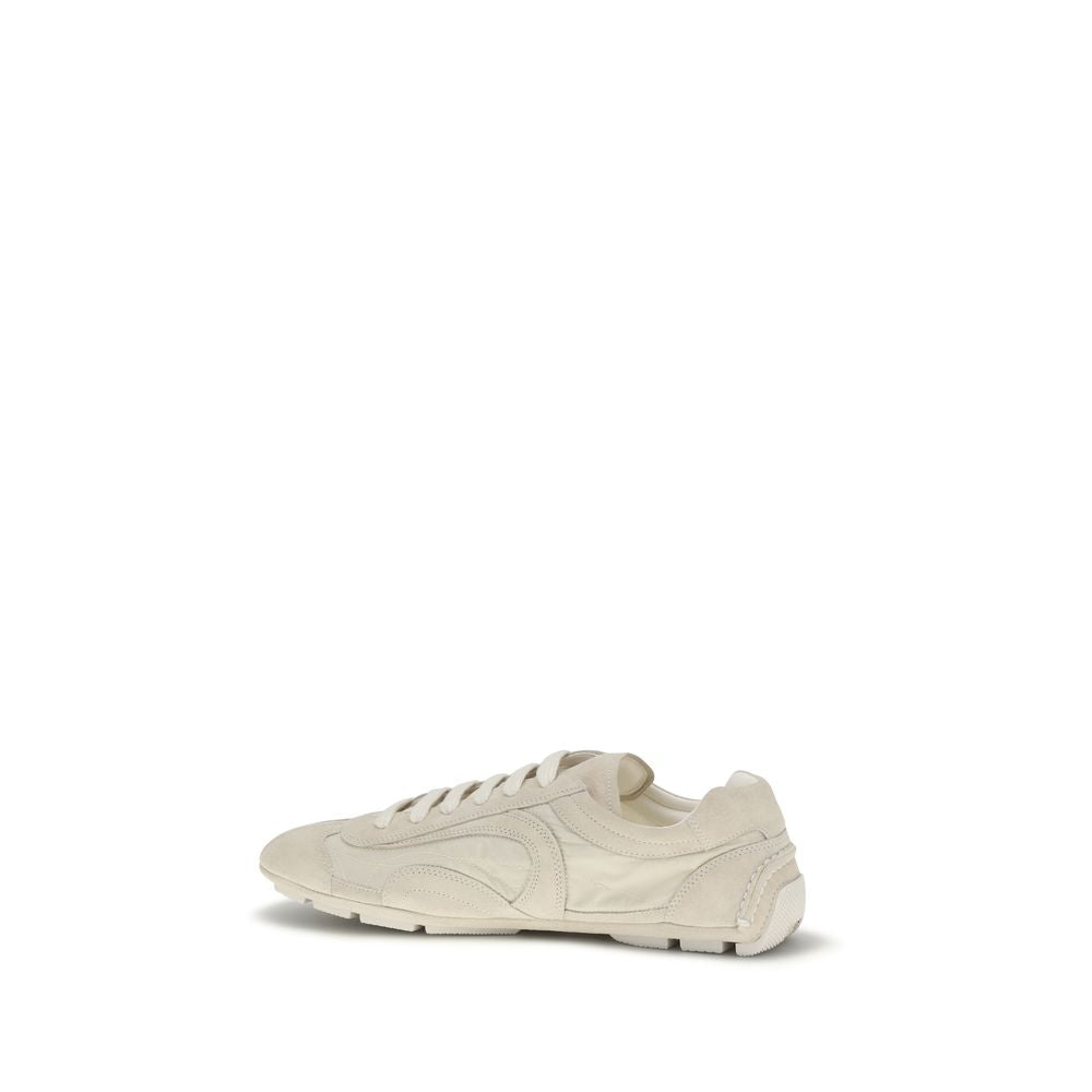 Zapatillas Prada De Piel De Becerro Beige Bos Taurus