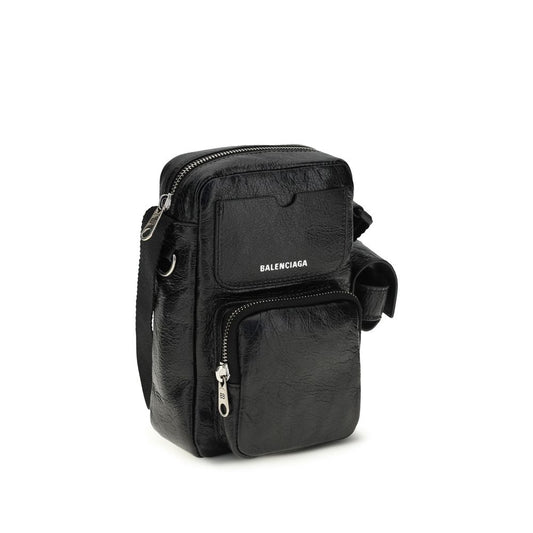 Bolso de Hombro Balenciaga Negro Cordero Ovis Aries Aries