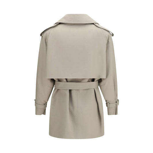 Trench-coat en coton beige Max Mara