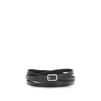 Cinturón Givenchy de piel de becerro negra Bos Taurus
