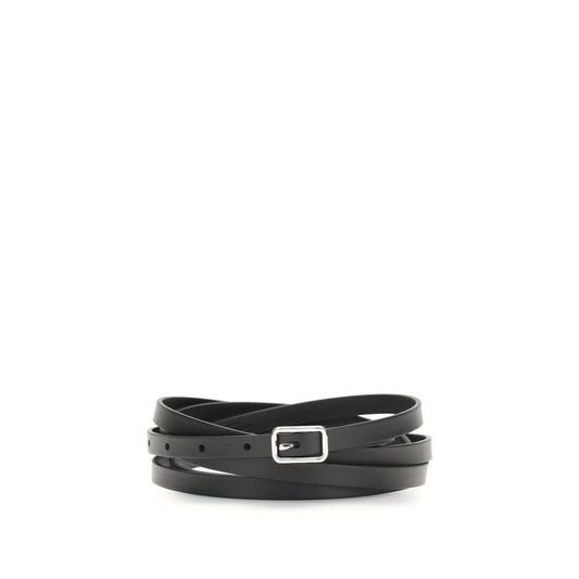 Cinturón Givenchy de piel de becerro negra Bos Taurus