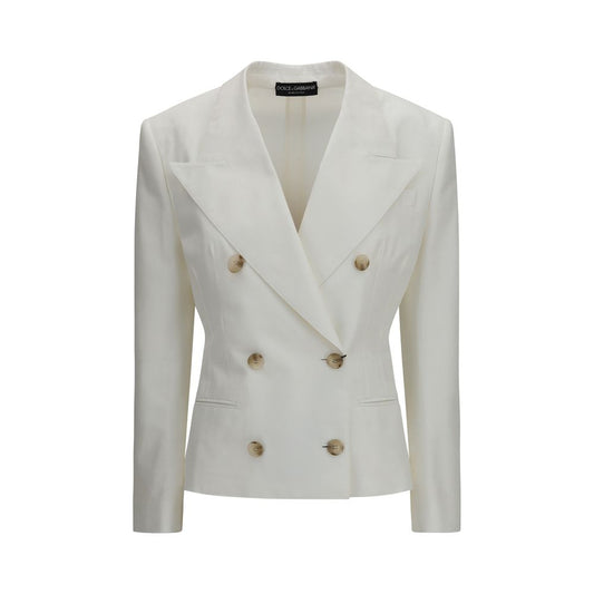 Blazer blanco de algodón de Dolce & Gabbana