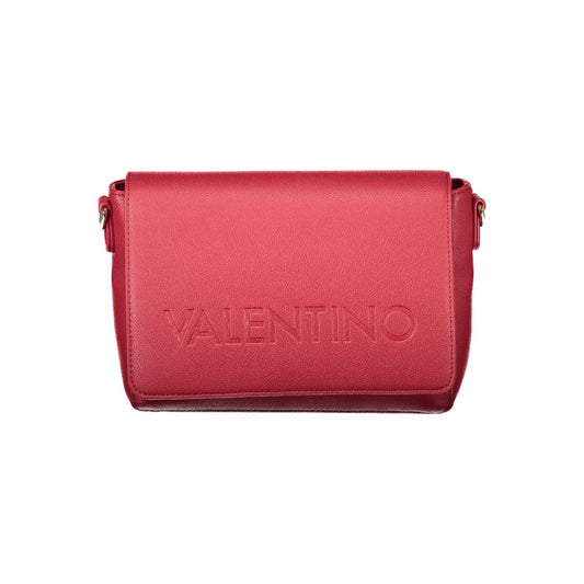 Mario Valentino Rojo Poliuretano Bolso de Mujer con Correa Ajustable y Desmontable