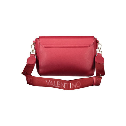 Mario Valentino Rojo Poliuretano Bolso de Mujer con Correa Ajustable y Desmontable