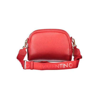 Bolso de mujer de poliuretano rojo Mario Valentino con correa de hombro ajustable
