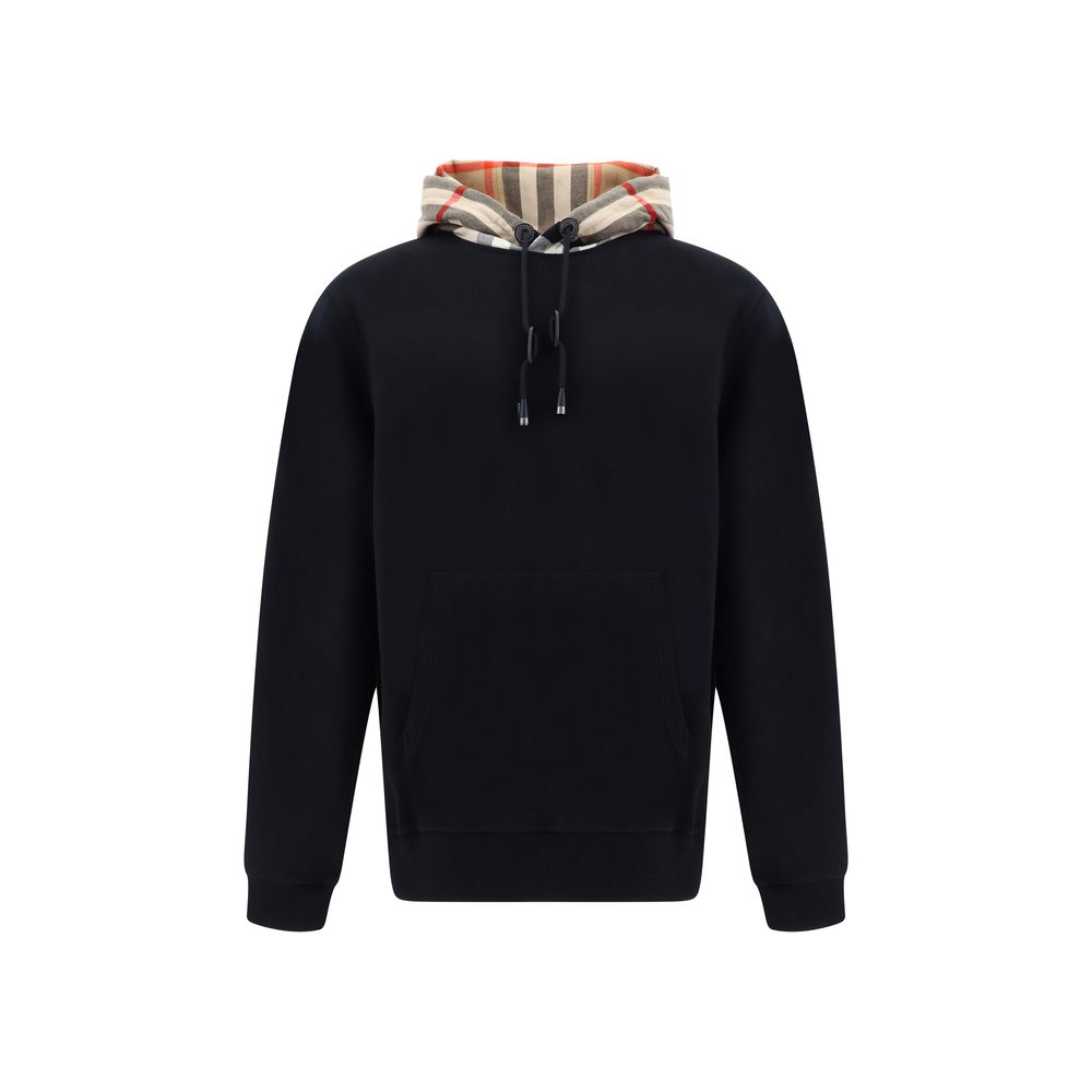 Sudadera Burberry de Algodón Negro con Acabado Suave y Duradero
