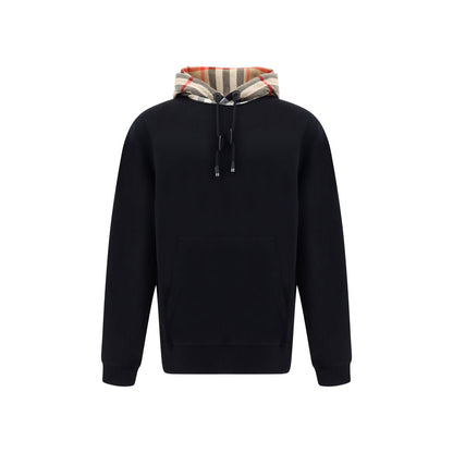 Sudadera Burberry de Algodón Negro con Acabado Suave y Duradero