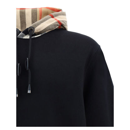 Sudadera Burberry de Algodón Negro con Acabado Suave y Duradero