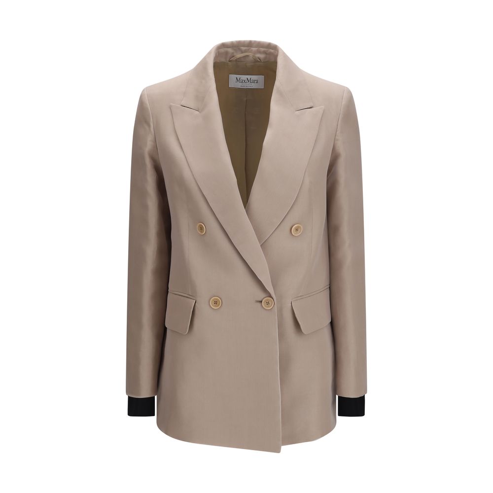Blazer de seda beige Max Mara