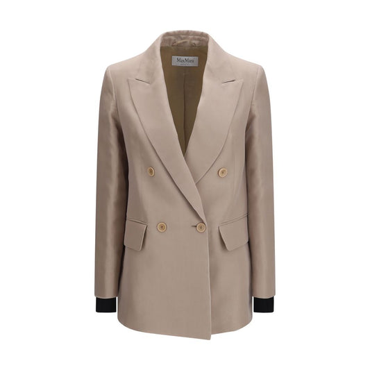 Blazer en soie beige Max Mara
