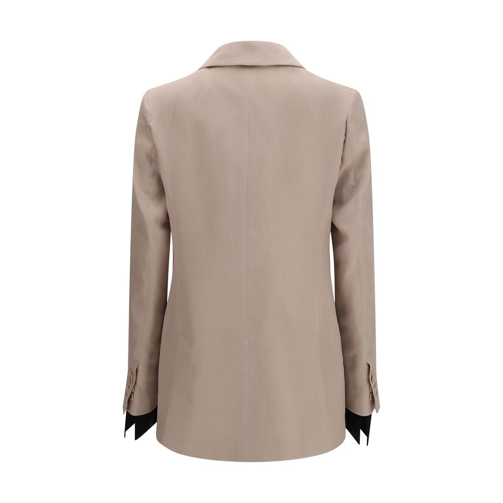 Blazer de seda beige Max Mara