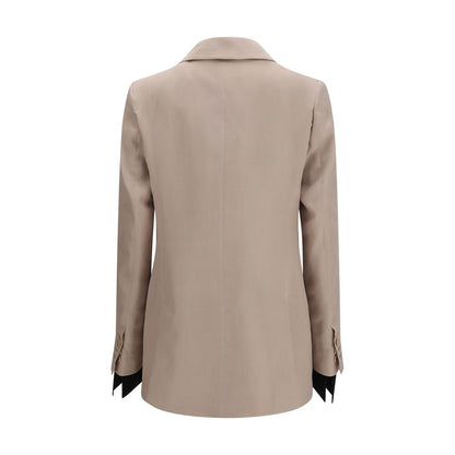 Blazer de seda beige Max Mara