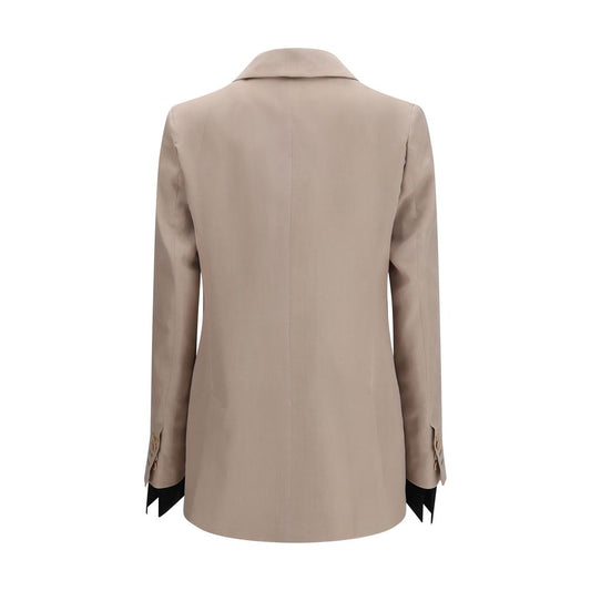 Blazer en soie beige Max Mara