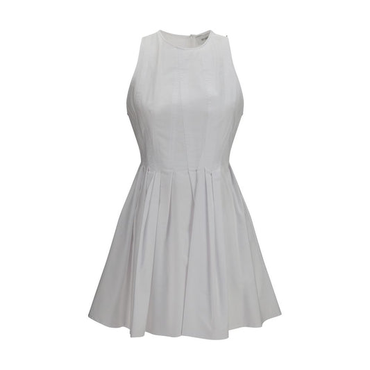 Vestido casual de algodón blanco Max Mara